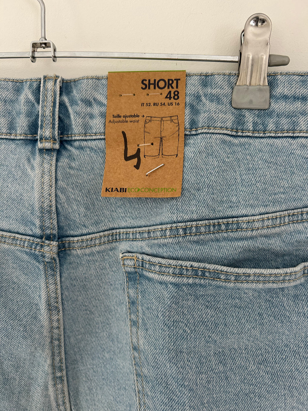 Short en jean Kiabi taille 48
