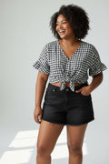 Short court en jean noir BodyFlirt taille 50