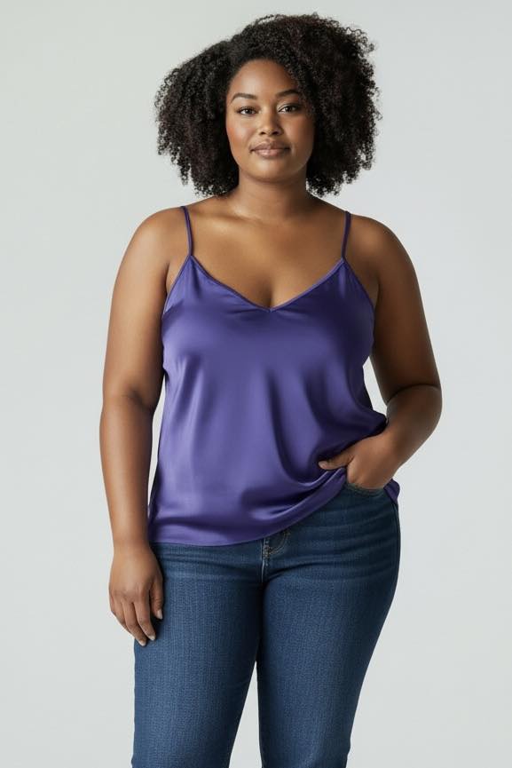 Top bretelles violet ASOS taille 50
