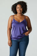Top bretelles violet ASOS taille 50