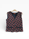 Veste sans manches à carreaux Vestiti 13 ans