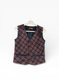 Veste à carreaux sans manches Vestiti 12 ans