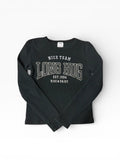 T-shirt manches longues noir avec inscription Zara 11/12 ans