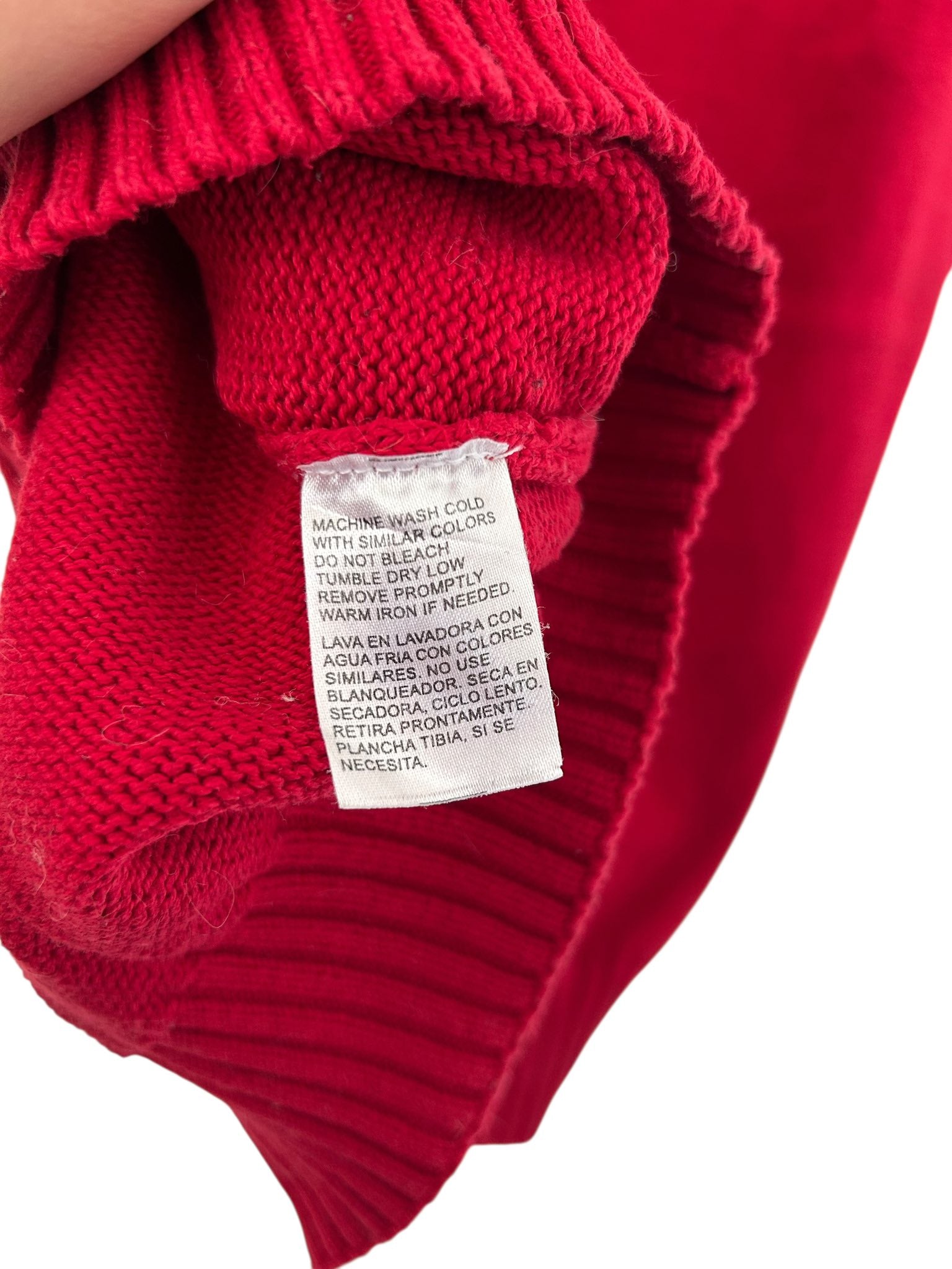 Pull sans manches col V rouge Ivy Crew taille L