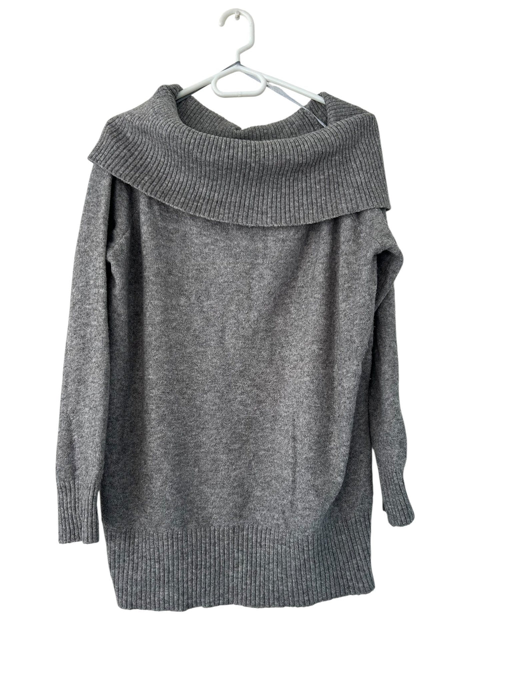 Pull grand col gris Kiabi taille 46/48