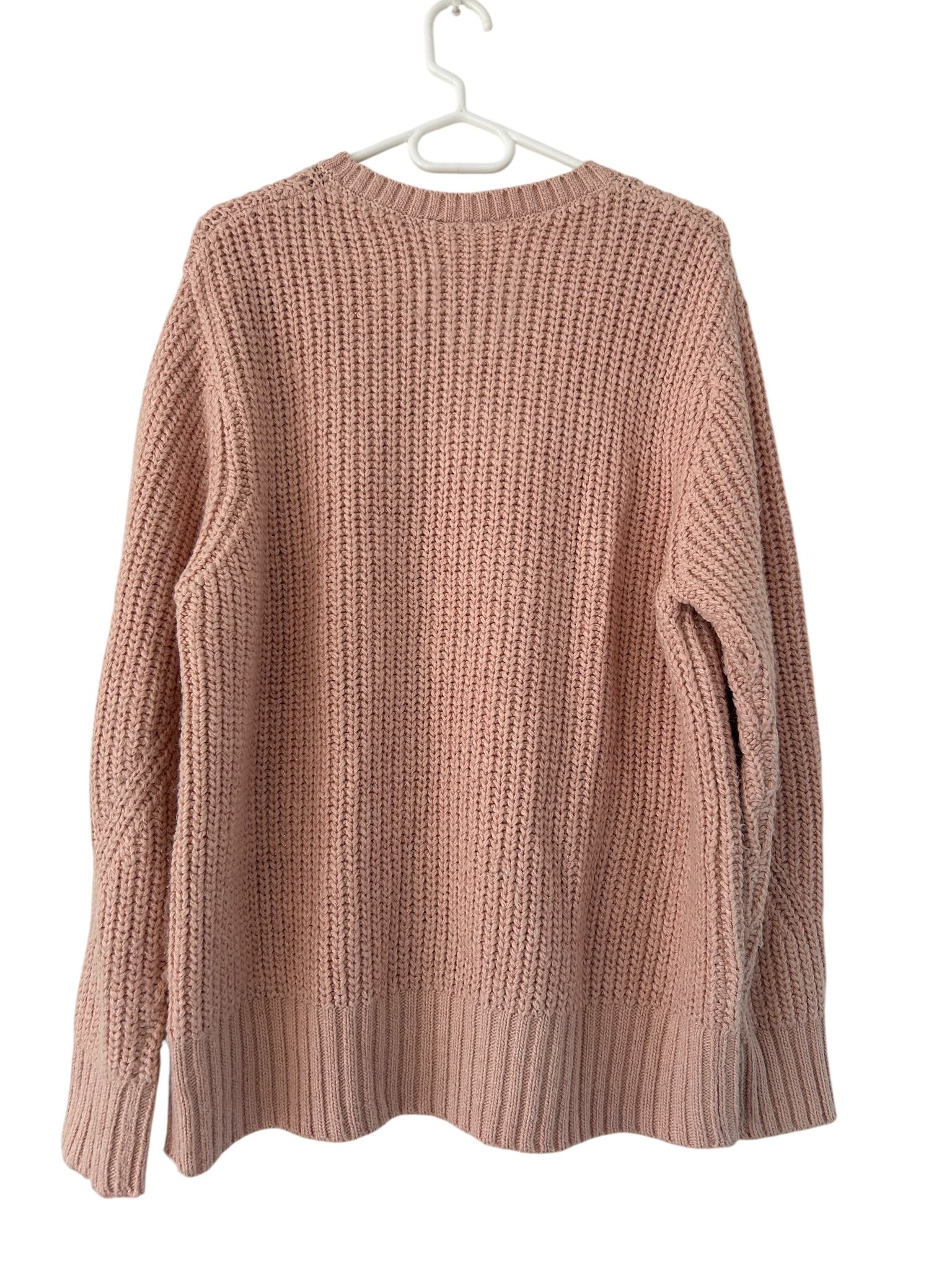 Pull maille rose pailleté col rond Zamba taille 46