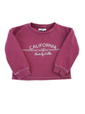 Sweat col rond rose à message La Halle taille 3 ans