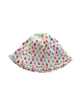 Chapeau blanc et petites fleurs La Halle 6 mois