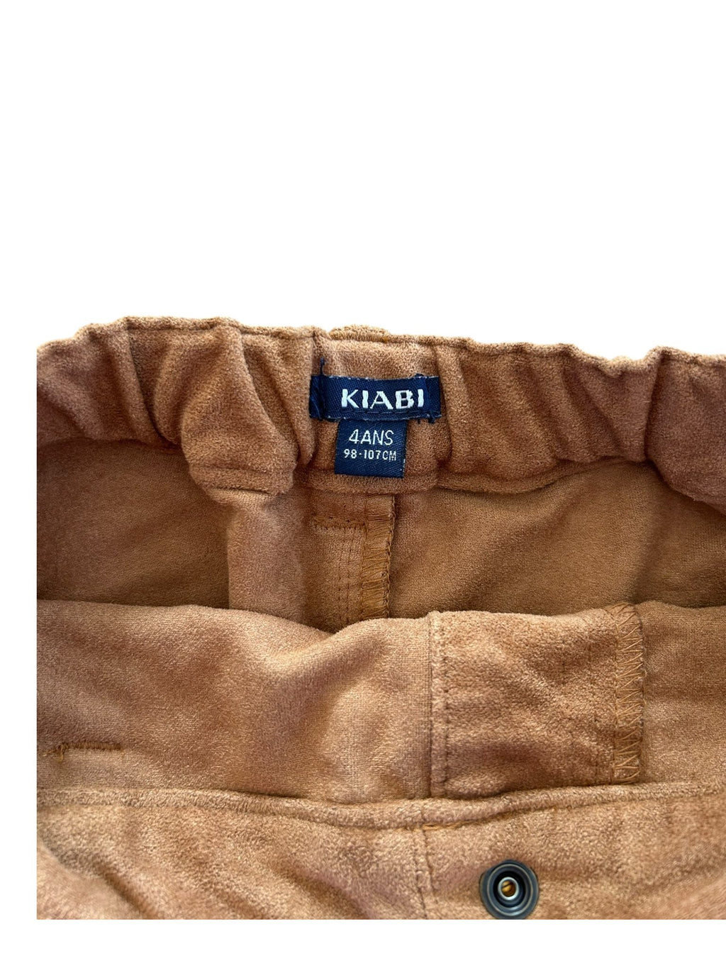Short marron effet peau de pêche Kiabi 4 ans