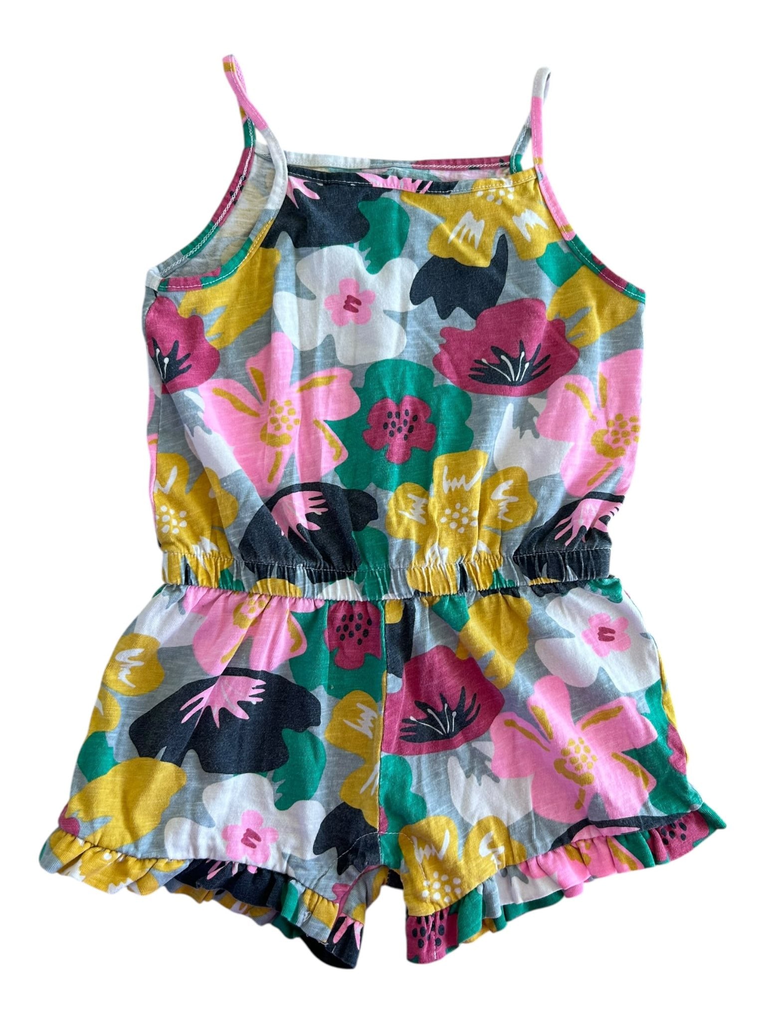 Combi-short motif fleuri Gémo 3 ans