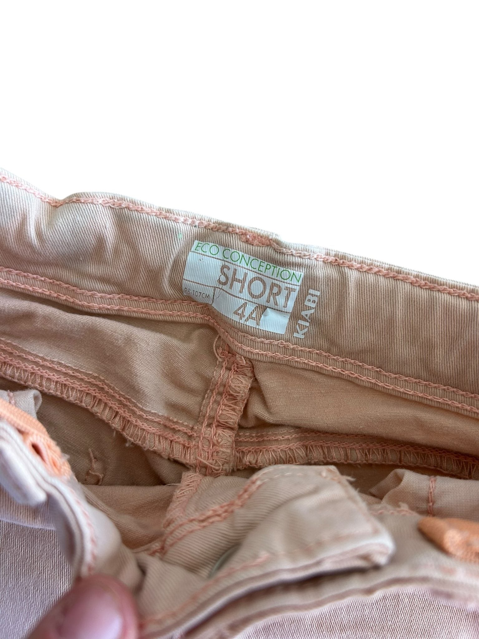 Short en jean rose Kiabi 4 ans