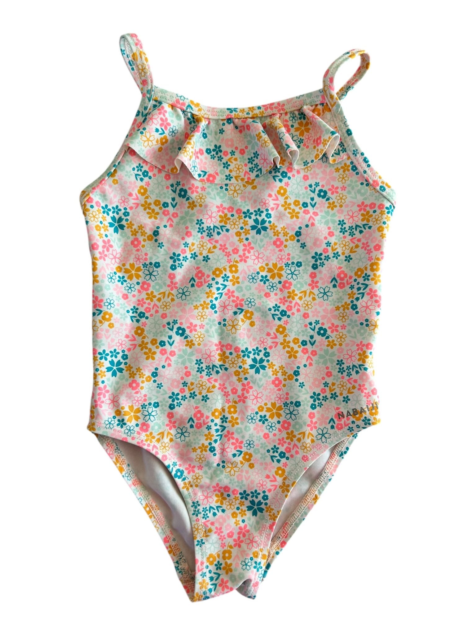 Maillot de bain 1 pièce fleuri Decathlon 3 ans