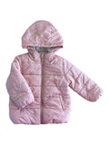 Blouson intérieur polaire avec capuche rose à pois Noukie's 3 ans