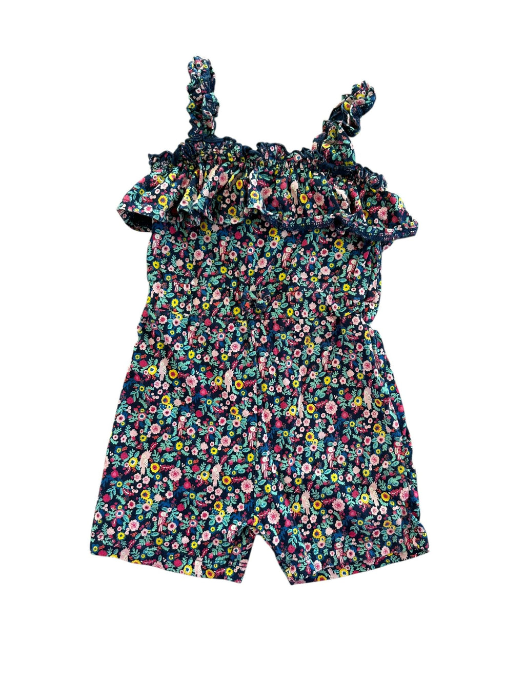 Combi-short motif fleuri Tissaia 4 ans