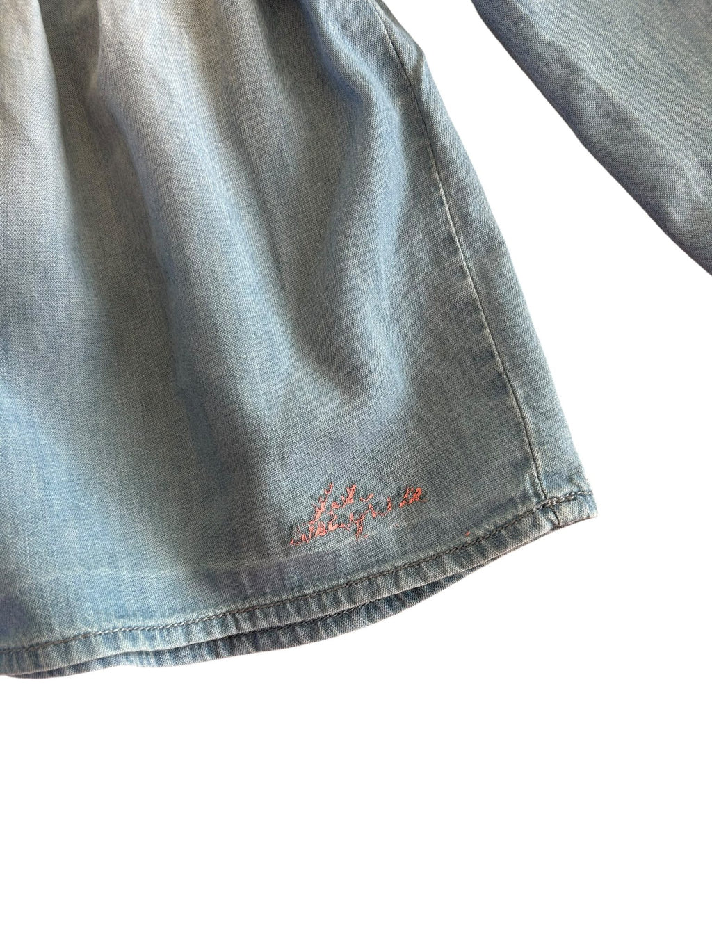 Blouse effet jean manches longues Lulu Castagnette 4 ans