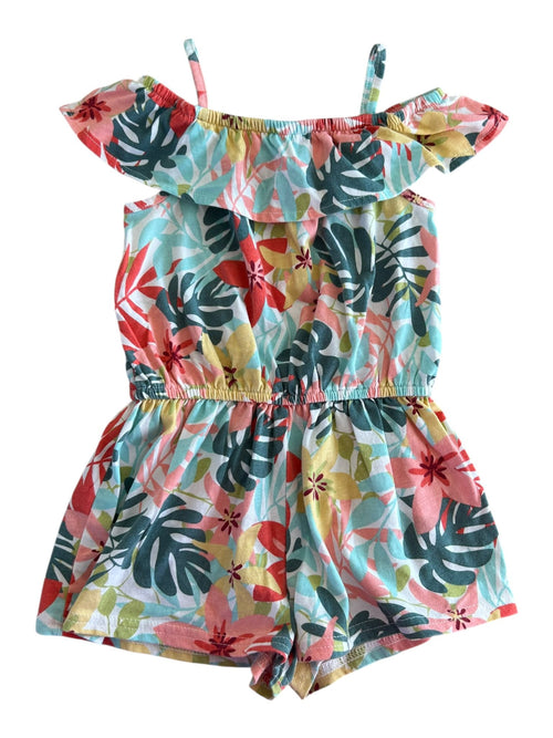Combi-short motif fleuri 3 ans