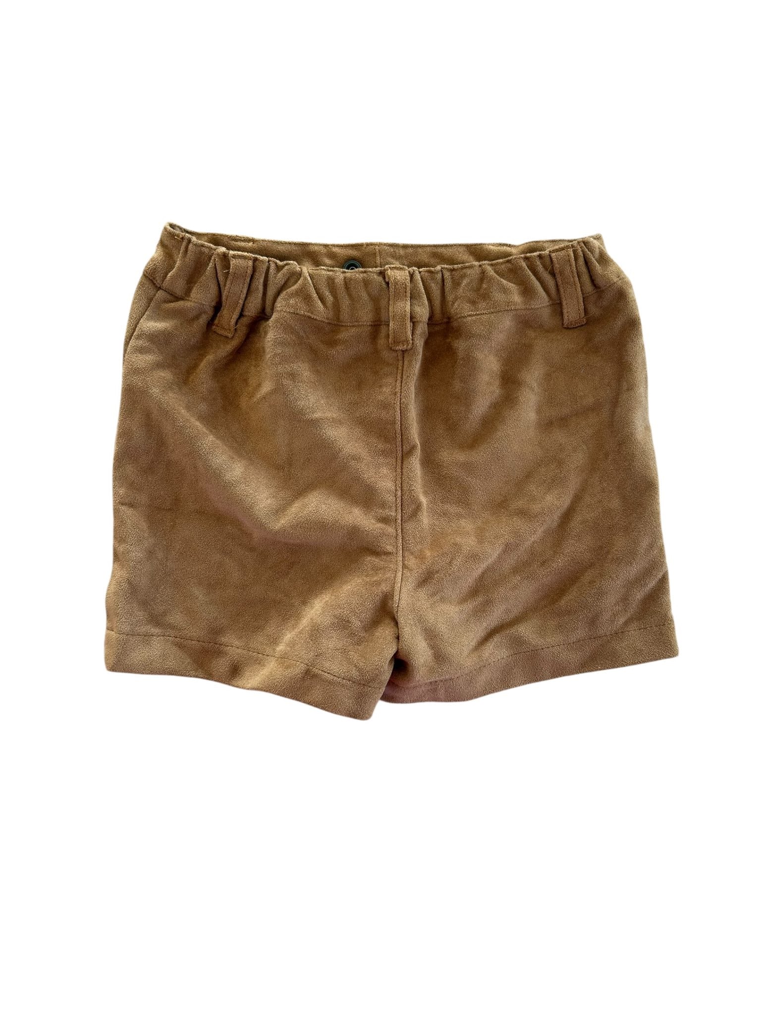 Short marron effet peau de pêche Kiabi 4 ans