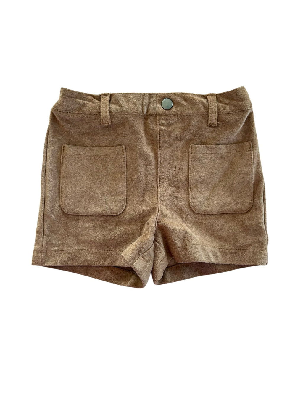 Short marron effet peau de pêche Kiabi 4 ans