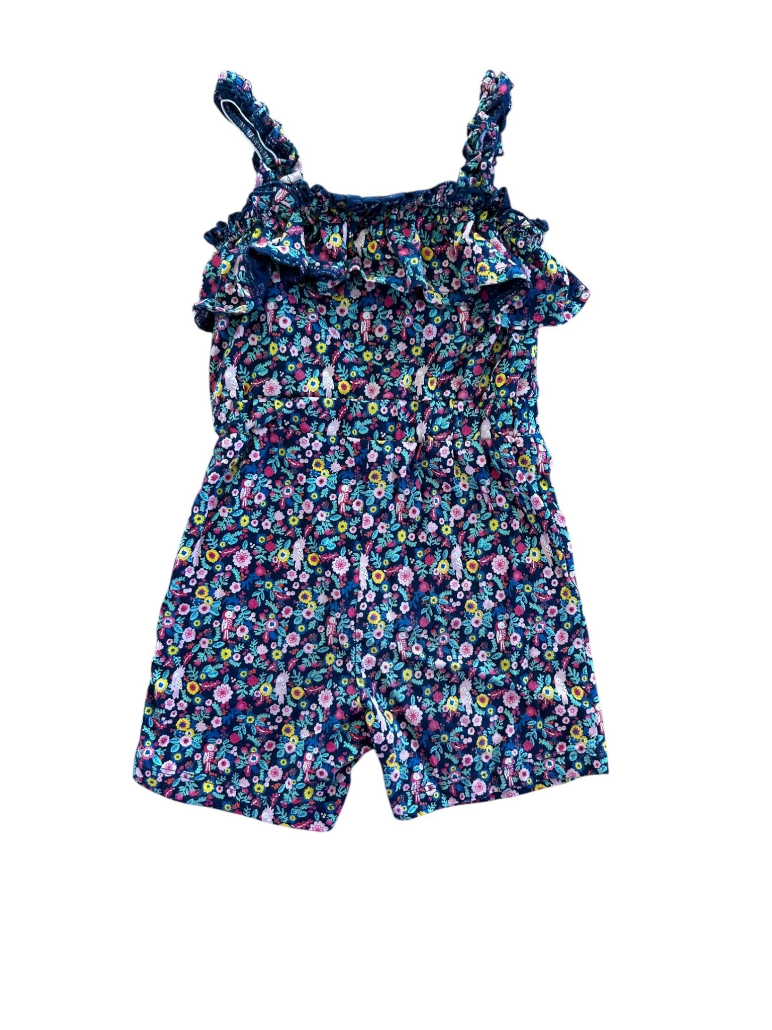 Combi-short motif fleuri Tissaia 4 ans