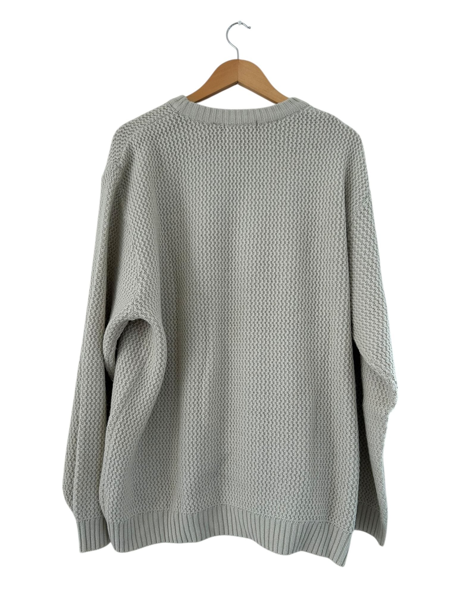 Pull maille en laine beige col rond Dynam Outdoor taille XL