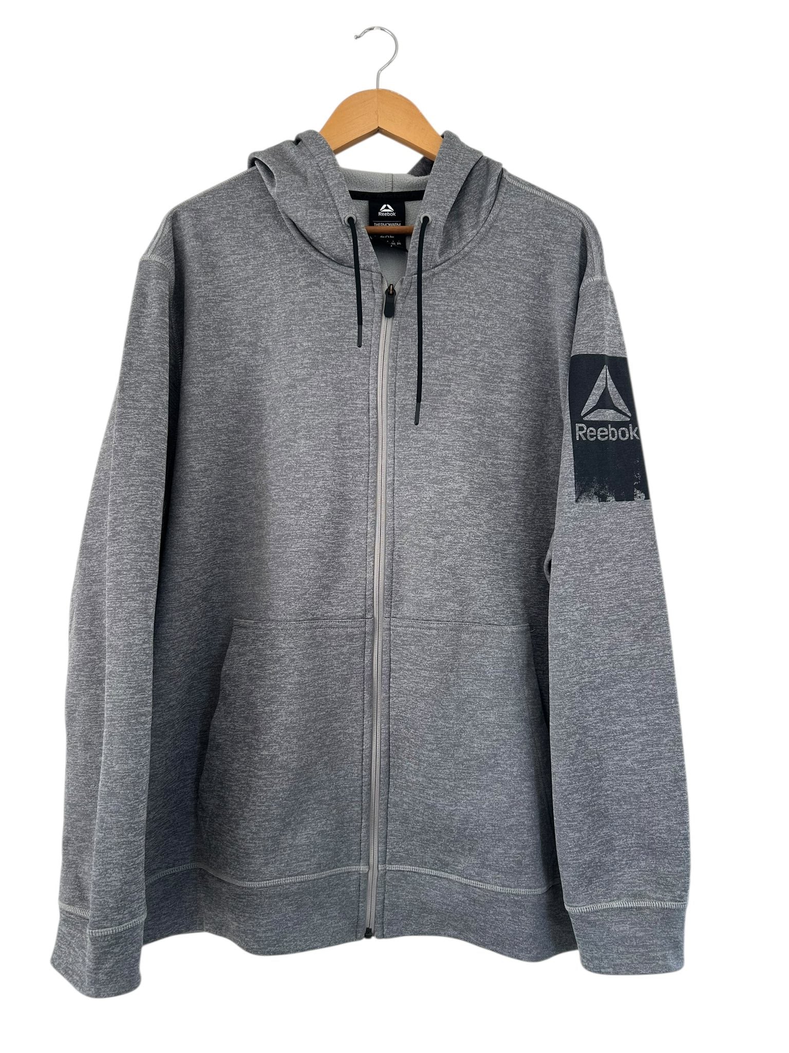 Veste à capuche grise Reebok taille 2XL
