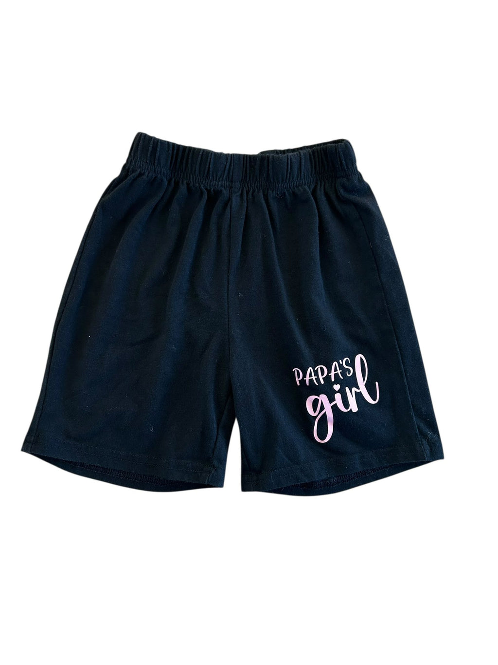 Short noir "papa's girl" Shein taille 4 ans