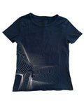 T-shirt manches courtes noir imprimé taille 10 ans