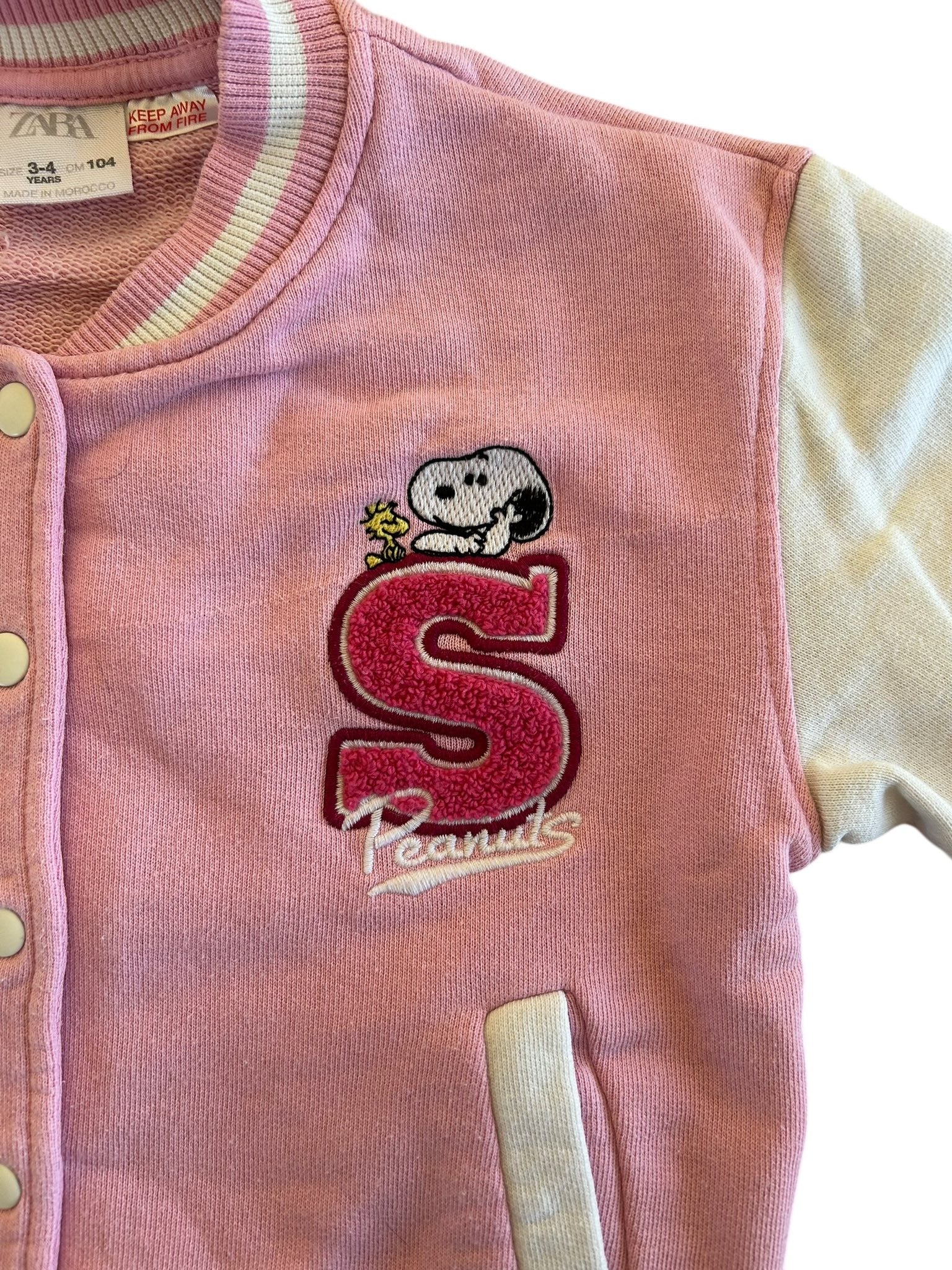 Veste teddy Snoopy Peanuts Zara taille 3/4 ans