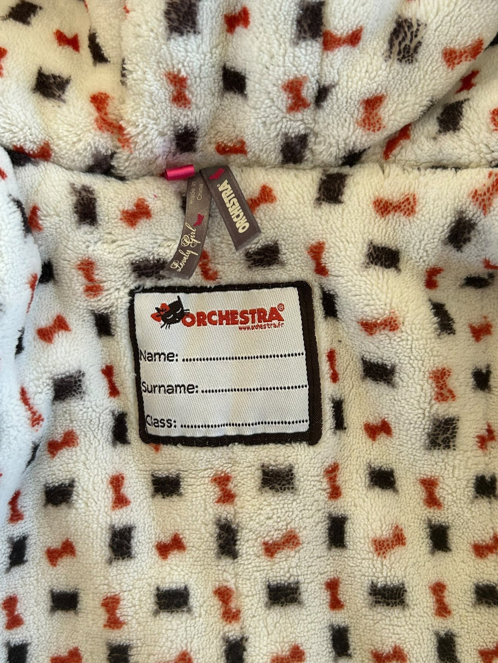Veste polaire à capuche grise motif chats Orchestra taille 2 ans