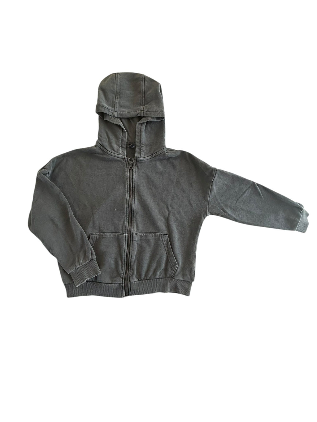Veste à capuche zippée grise Kiabi taille 10 ans