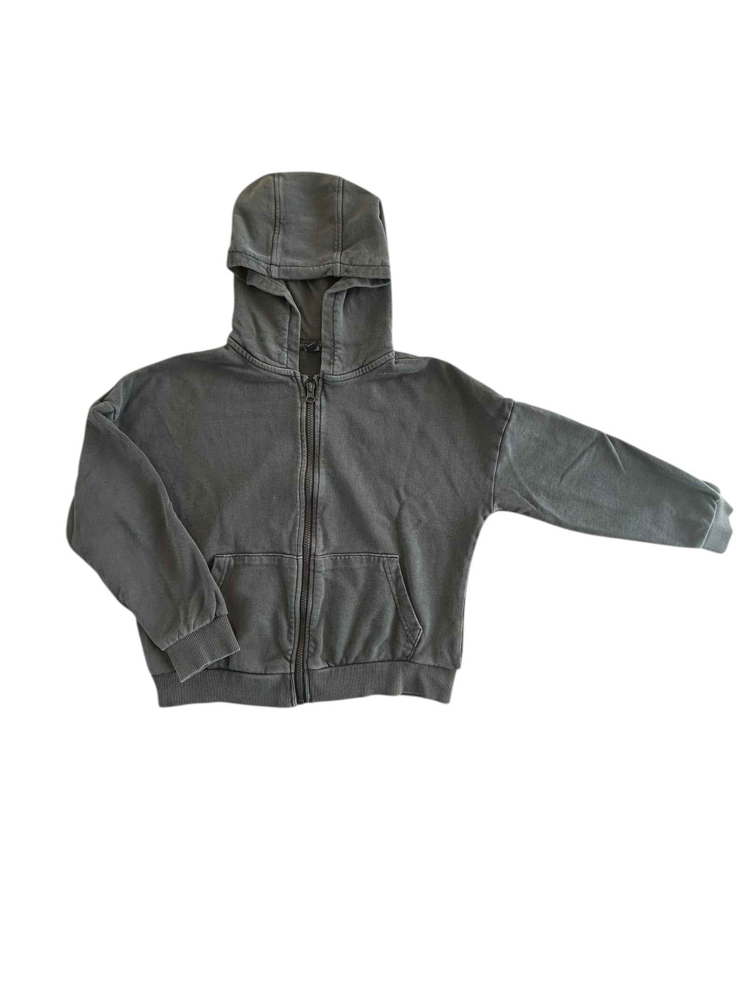 Veste à capuche zippée grise Kiabi taille 10 ans
