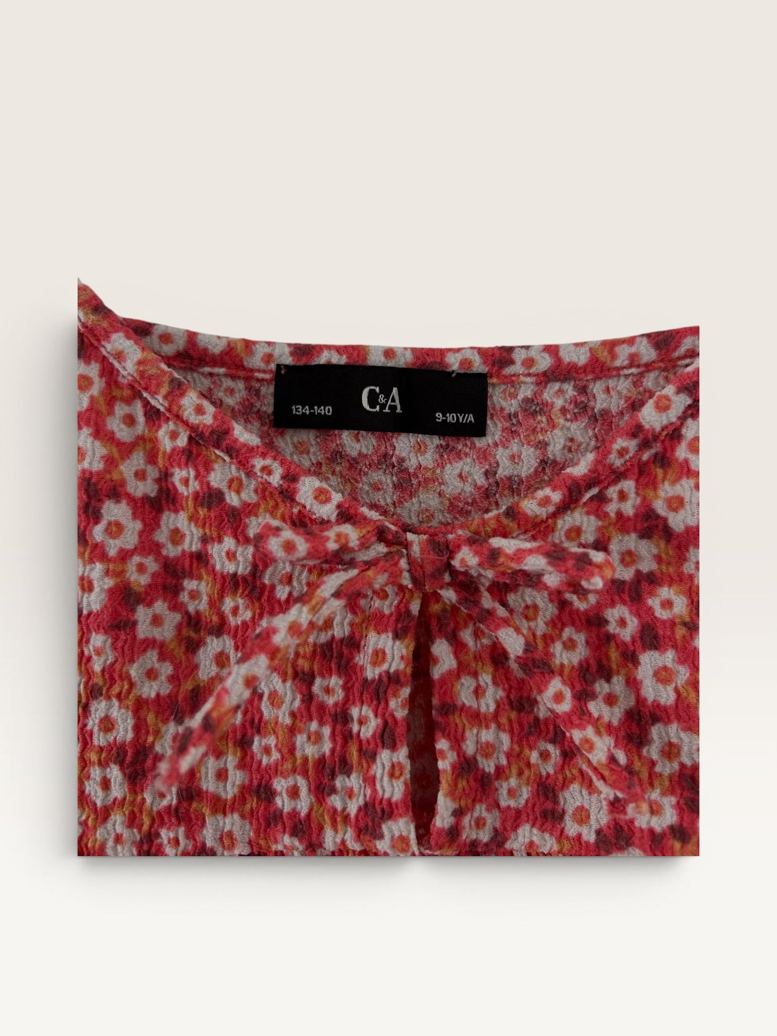 Robe d'été fleurie à bretelles C&A taille 9/10 ans