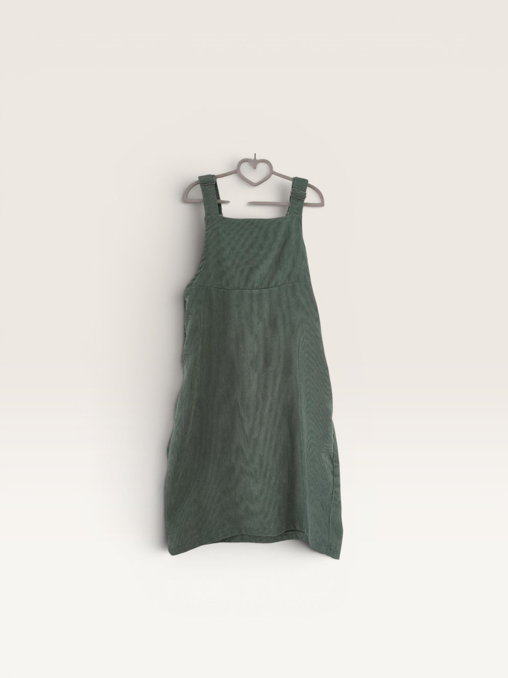 Robe salopette verte style velours Shein taille 11/12 ans