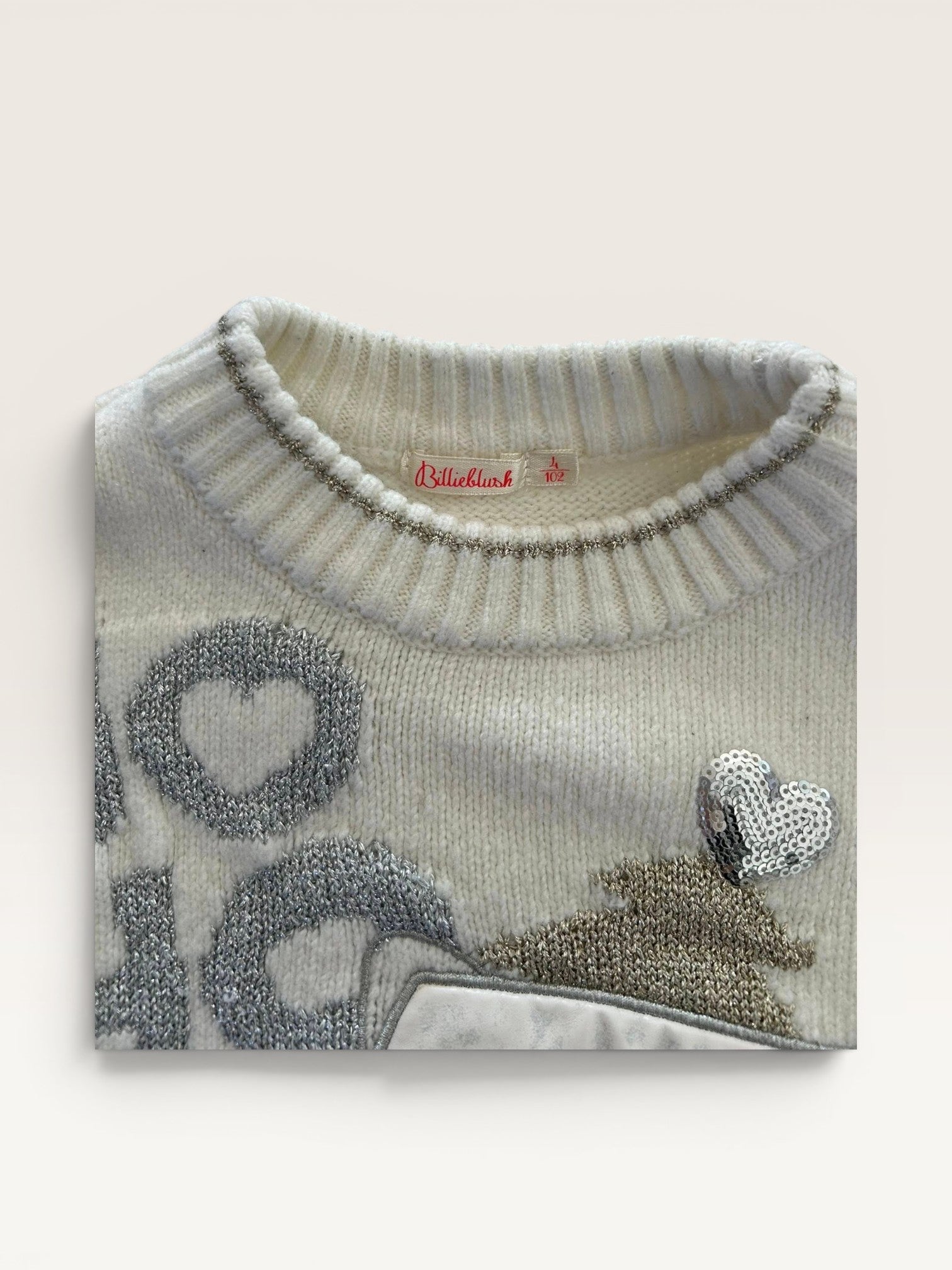 Pull en mailles thème Noel Billieblush taille 4 ans