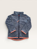 Veste polaire bleu et corail Tissaia - taille 3 ans