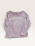 T-shirt manches longue rose à message Kiabi taille 4 ans