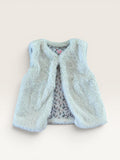 Veste sans manches fausse fourrure blanche Lili Marelle taille 3 ans