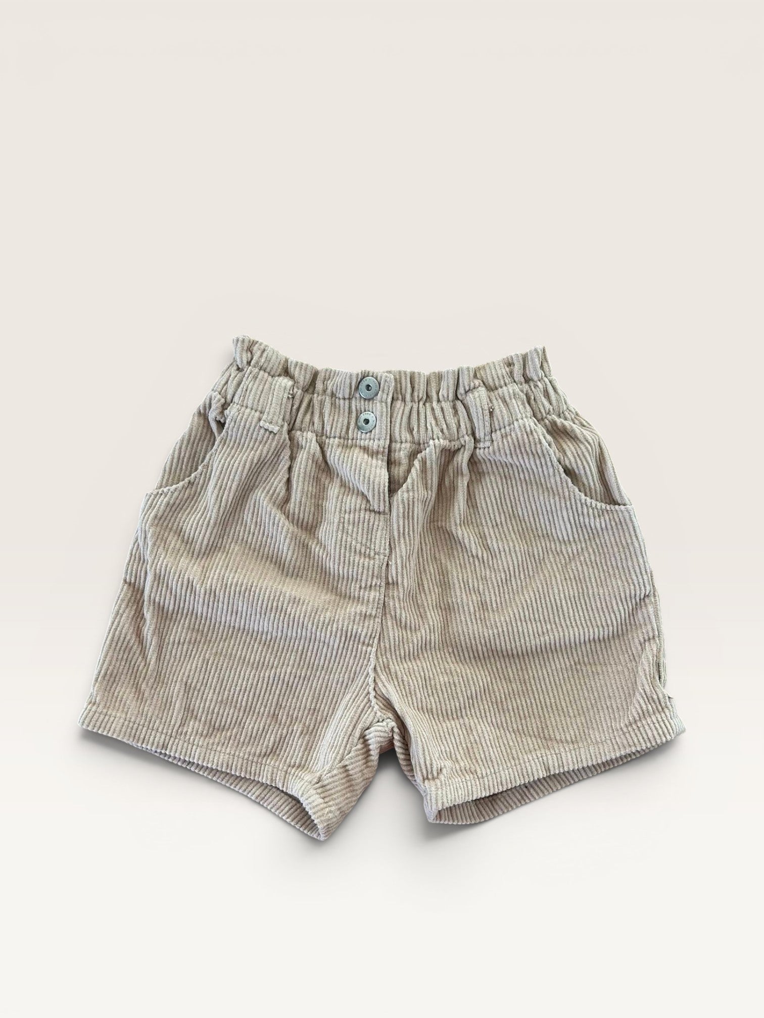 Short beige velours côtelé Kiabi taille 2 ans