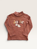 Col roulé "jolie" motif fleur et sequin Gémo - taille 3 ans