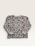 Pull fin manches longues motifs fleurs et papillons FPC Kid - taille 5 ans