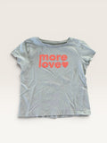 T-shirt manches courtes bleu clair message orange Kiabi taille 3 ans
