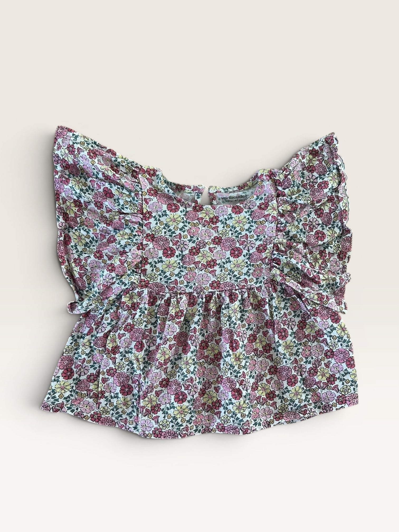 Top fleuri à volants Verbaudet taille 3 ans