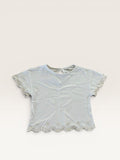 T-shirt manches courtes écru broderie anglaise Kiabi taille 2 ans