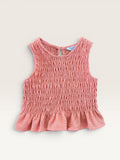 Top en mousseline corail avec volant Primark taille 4/5 ans