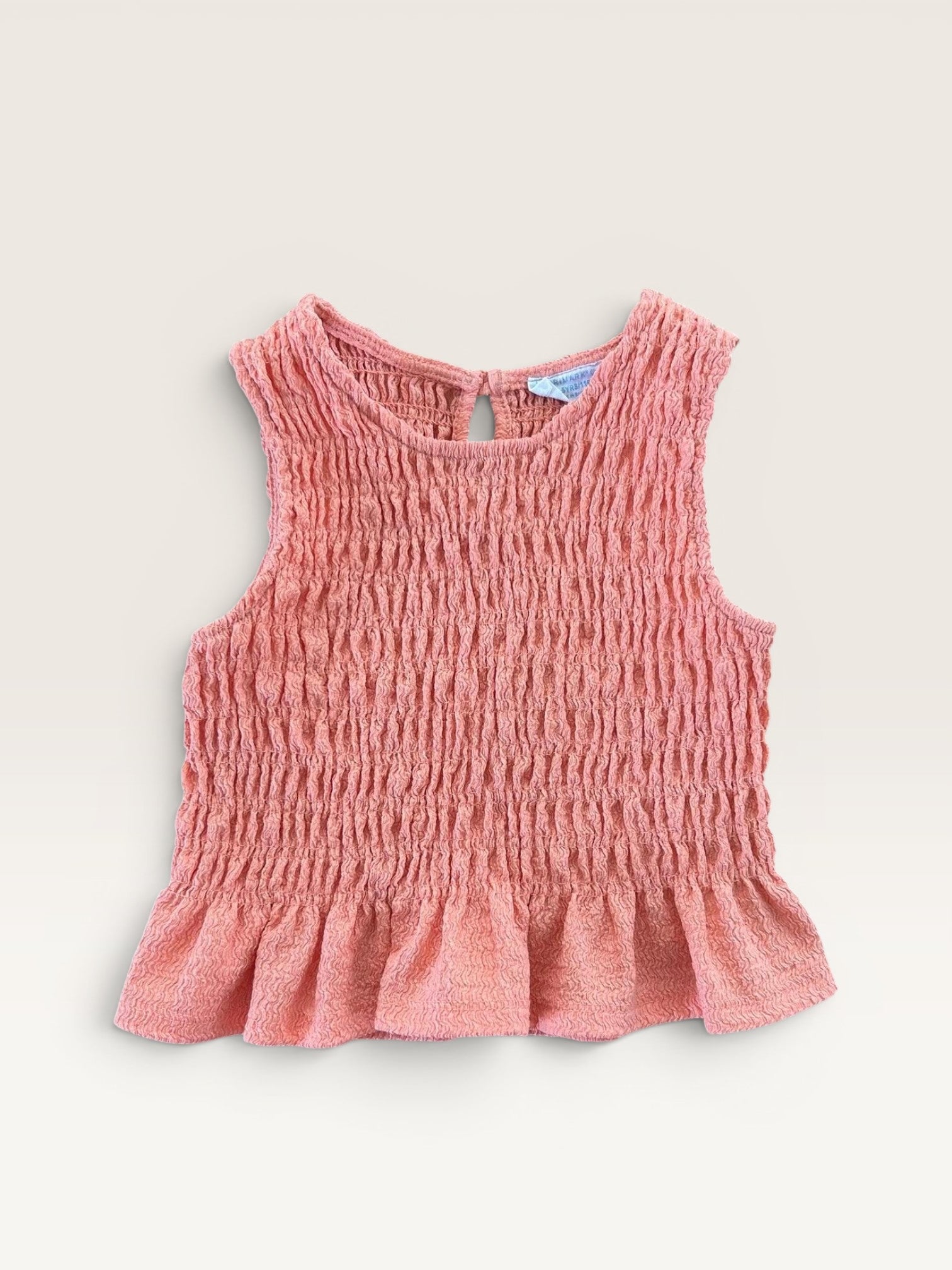 Top en mousseline corail avec volant Primark taille 4/5 ans