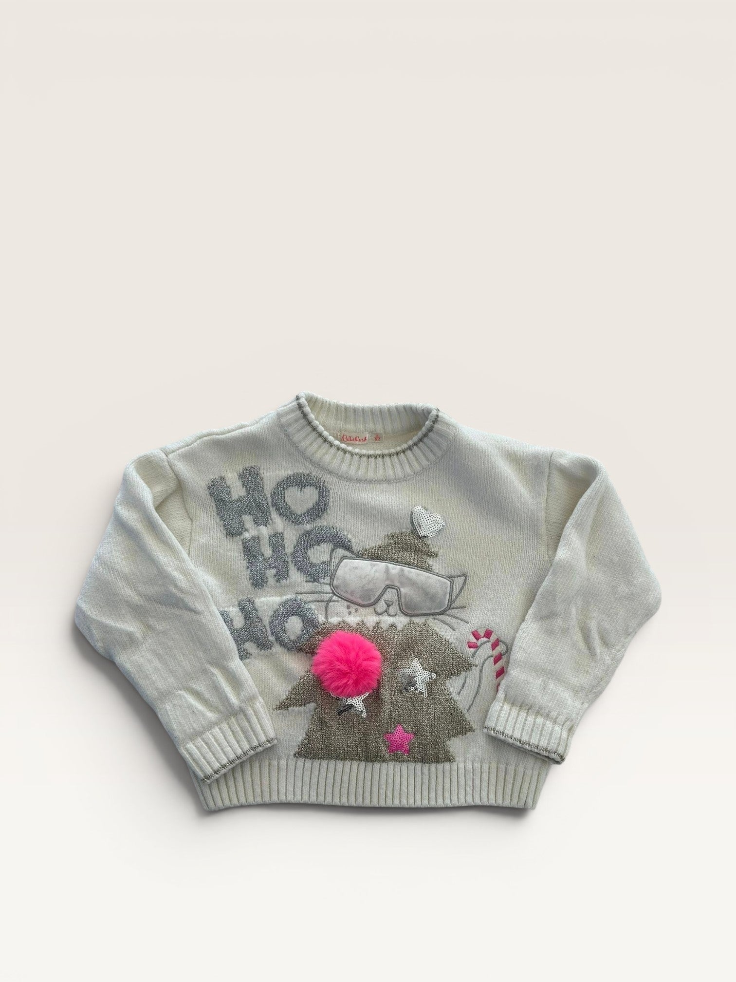 Pull en mailles thème Noel Billieblush taille 4 ans