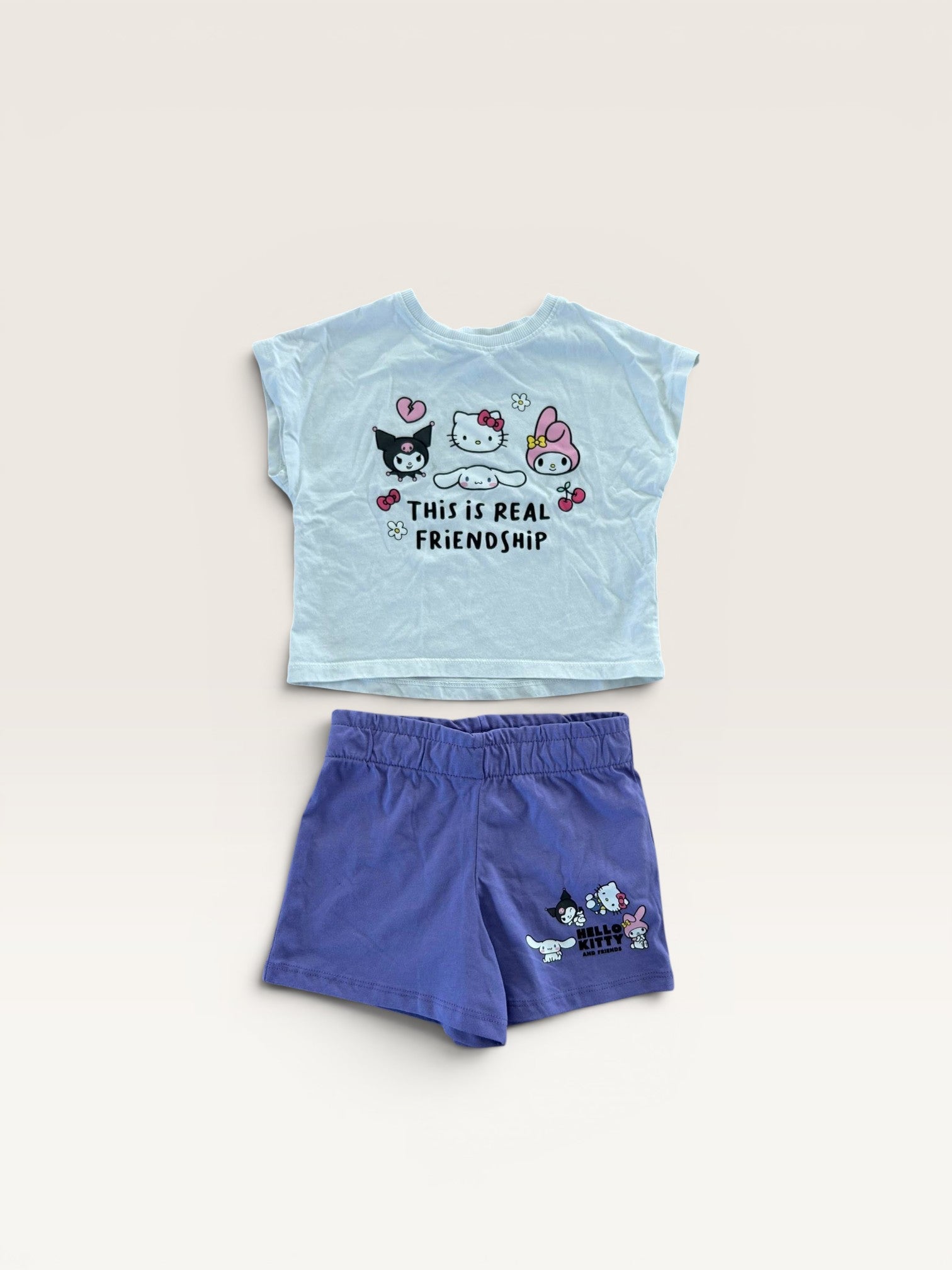 Ensemble d'été 2 pièces Hello Kitty taille 3 ans