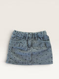Jupe en jean grise motif étoiles Lisa Rose taille 4 ans