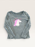 T-shirt manches longues licorne Kiabi taille 4 ans
