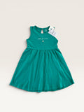 Robe d'été verte à message "papa je t'aime" Kiabi taille 36 mois